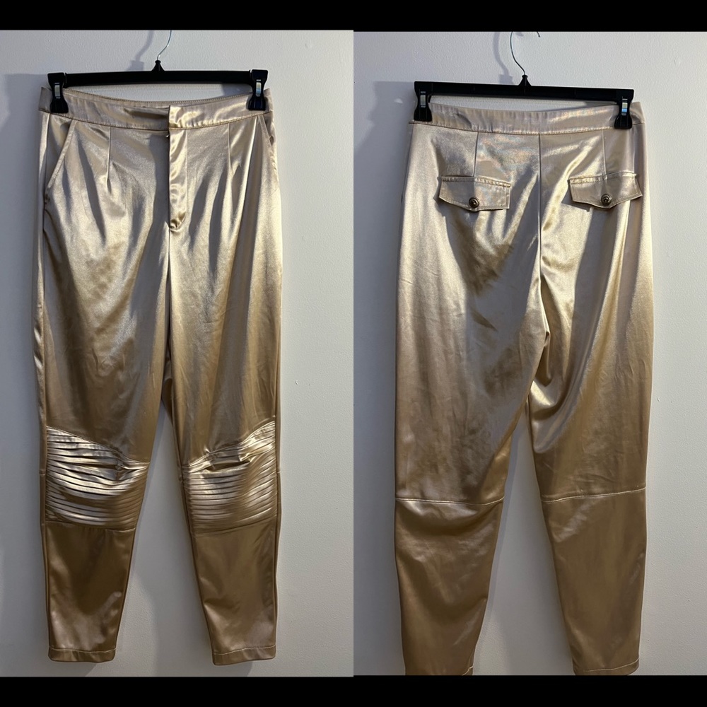 Shinny high waist pants